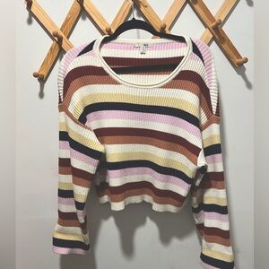Amuse Society Striped Sweater